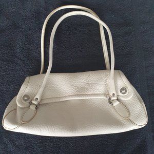 Womens Cole-Haan white Leather Handbag Tote